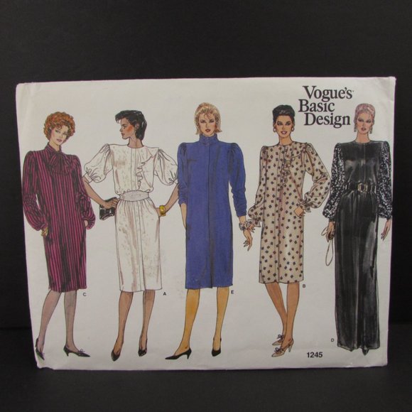 Evening Cocktail Dress 8 10 12 Vogue's Basic Design 1245 Uncut Sewing Pattern - Picture 2 of 4